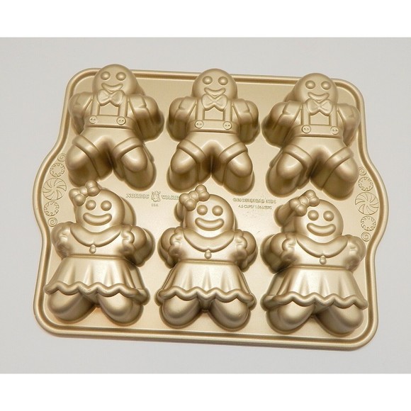 Nordic Ware Gingerbread Kids Cake Pan Bakeware Williams Sonoma - Picture 6 of 10